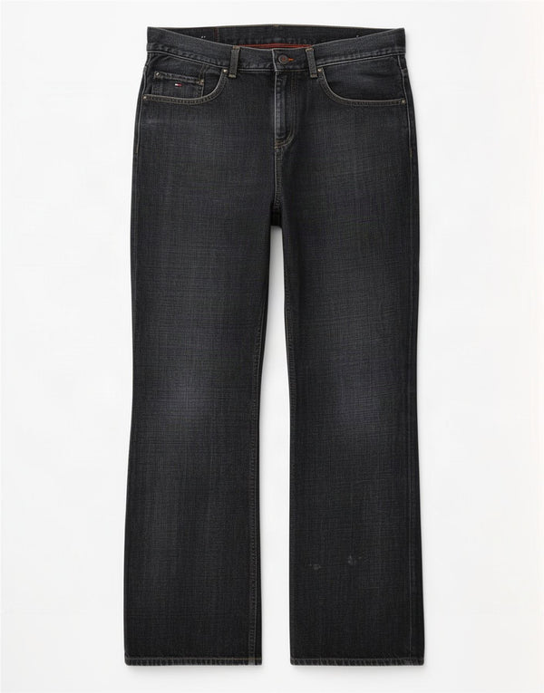 Tommy Hilfiger Herre Bootcut Jeans W34 L34 Marineblå Bomuld
