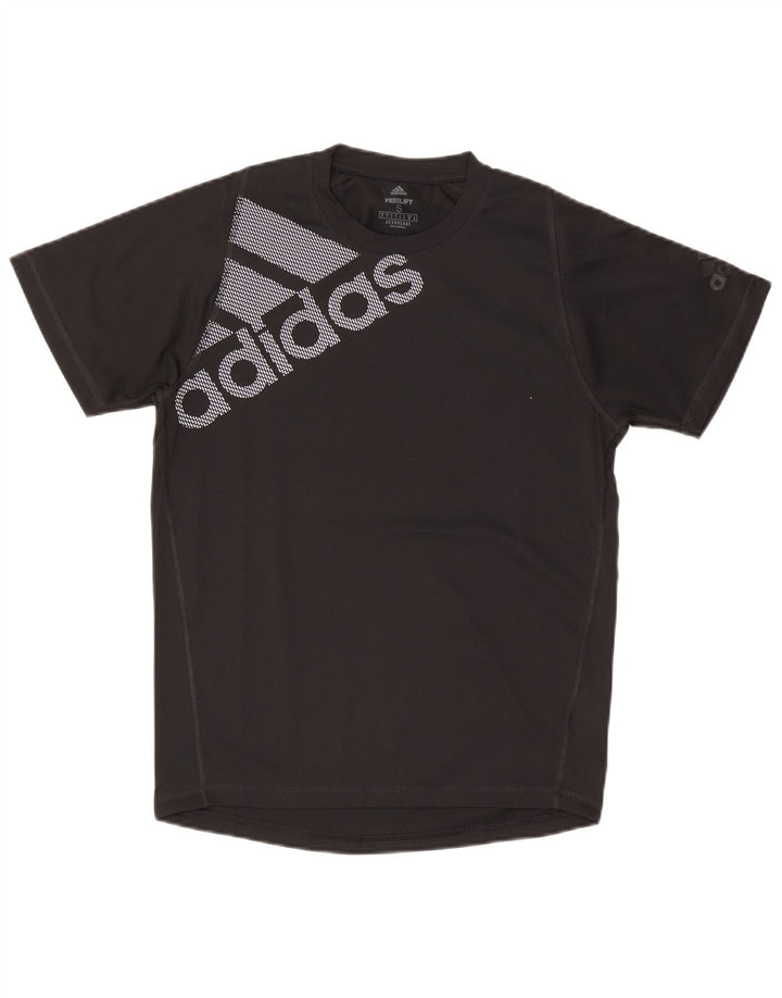 Adidas Herre Aeroready Grafisk T-Shirt Top Lille Sort Polyester