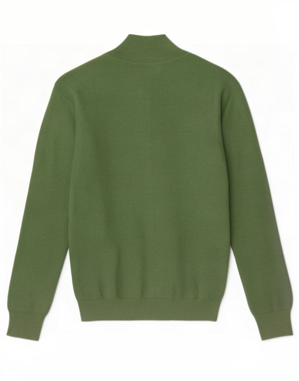 Polo Ralph Lauren Herre Zip Neck Jumper Sweater Stor Grøn Bomuld