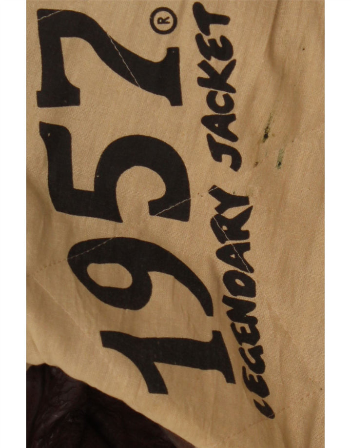 Legendarisk jakke 1957 Herre læderjakke UK 40 Stor Brun