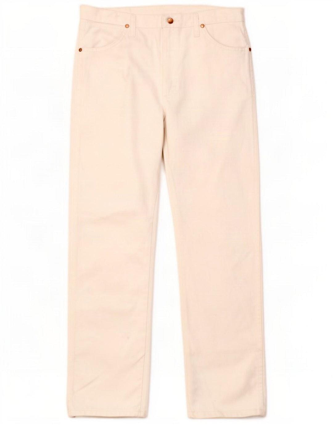 Wrangler lige jeans til kvinder W35 L30 hvid bomuld