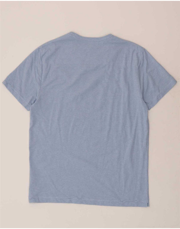 French Connection Herre T-shirt Top Medium Blå Bomuld