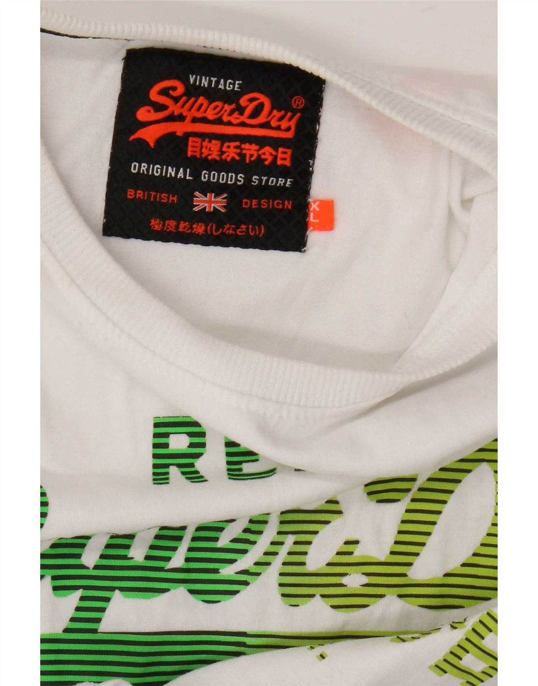 Superdry Grafisk T-shirt top til mænd XL Hvid