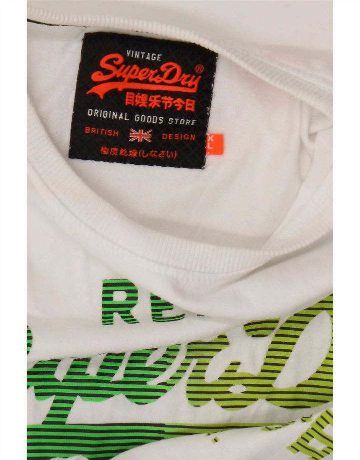Superdry Grafisk T-shirt top til mænd XL Hvid