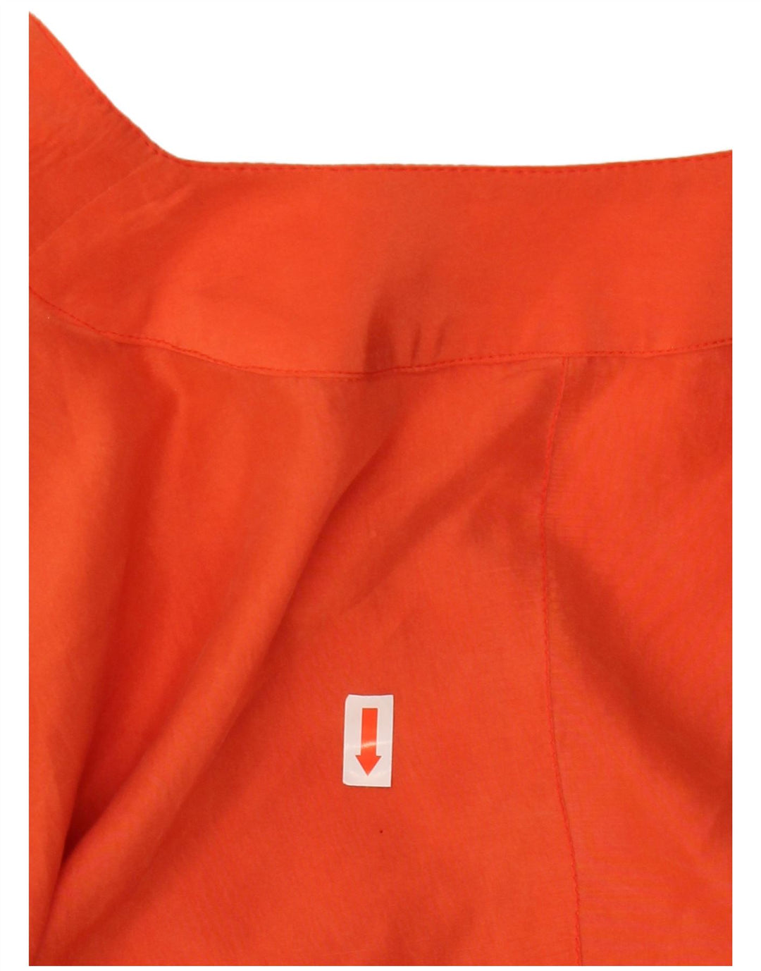 VINTAGE Kortærmet skjortebluse til kvinder UK 12 Medium Orange