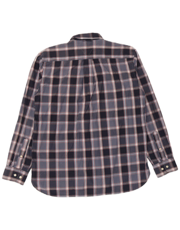 Tommy Hilfiger Herreskjorte Medium Navyblå Plaid Bomuld