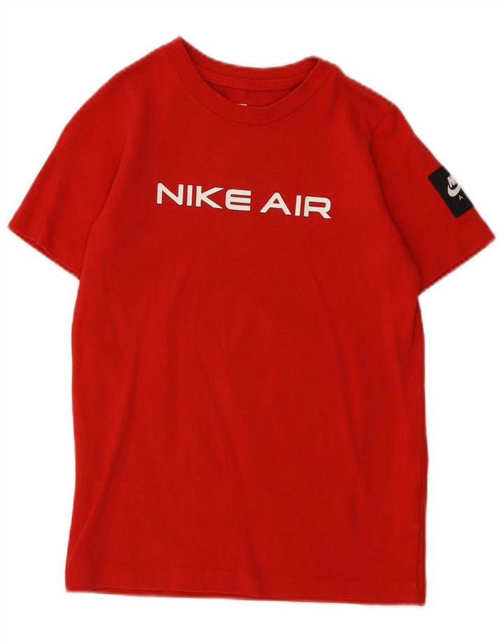 NIKE Grafisk T-shirt til drenge Top 10-11 år Medium rød bomuld