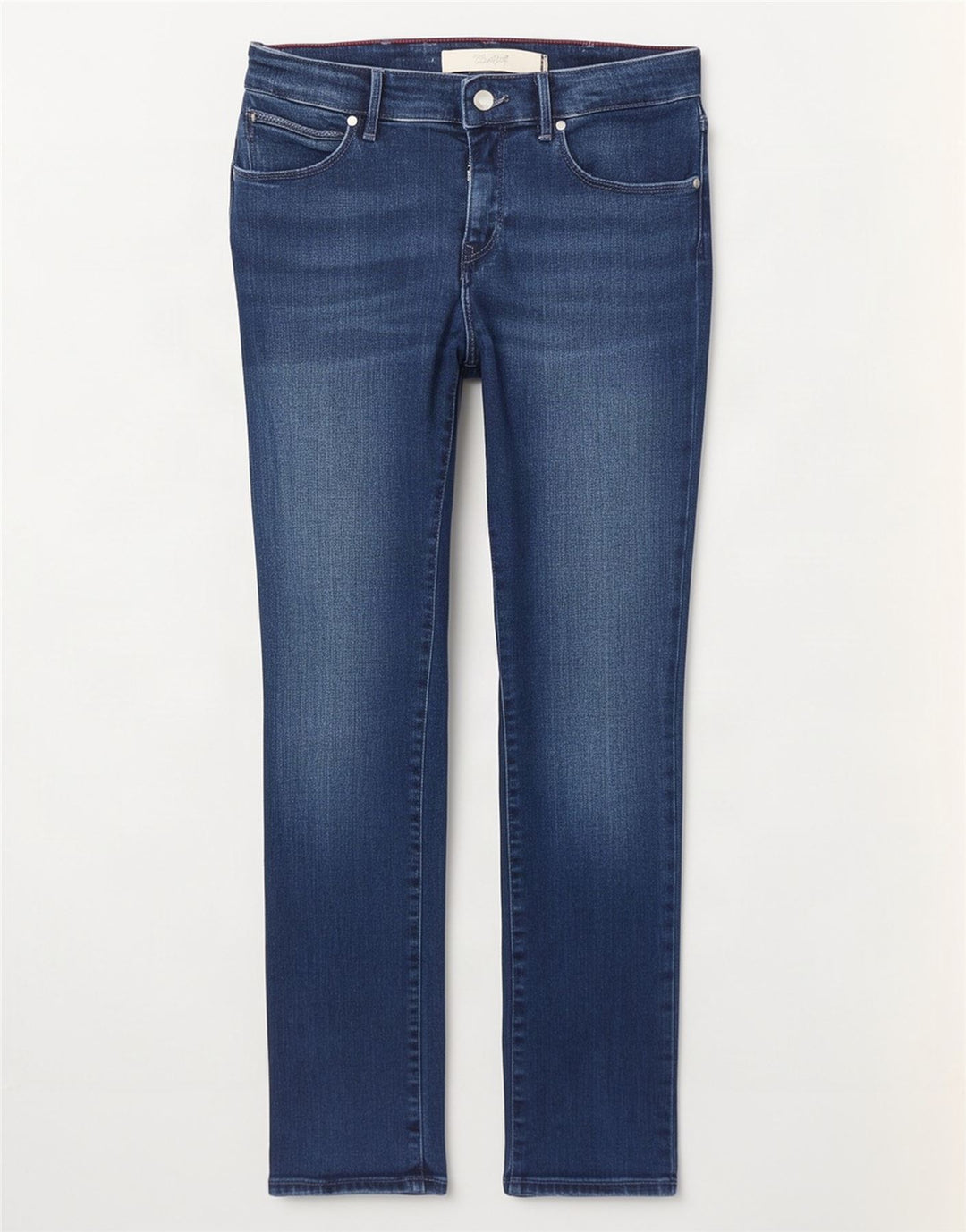 Wrangler Dame Drew Slim Straight Jeans W27 L30 Blå Bomuld