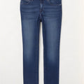 Wrangler Dame Drew Slim Straight Jeans W27 L30 Blå Bomuld