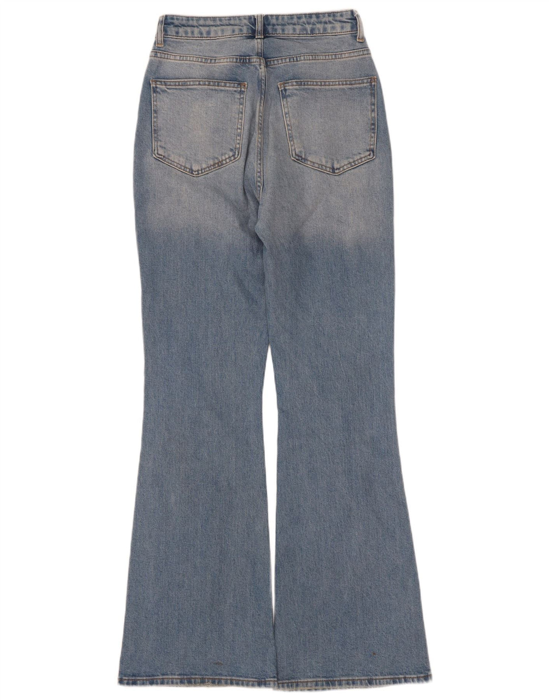 Vintage Dame Flared Jeans EU 36 Small W25 L32 Blå Bomuld