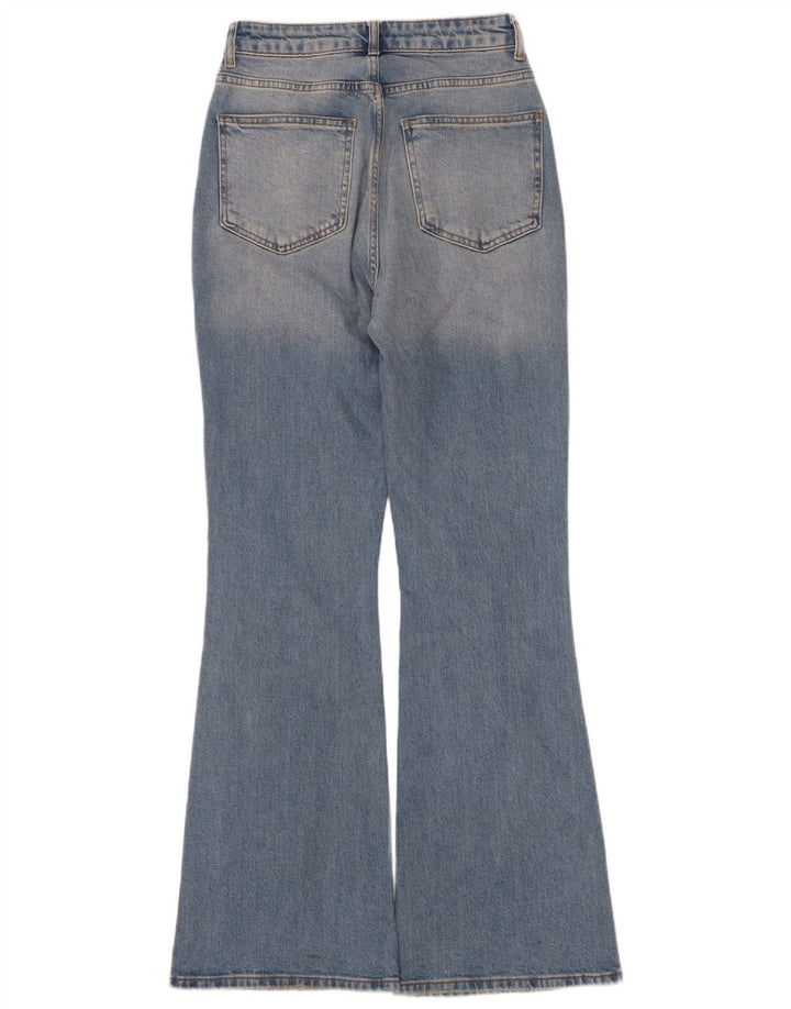 Vintage Dame Flared Jeans EU 36 Small W25 L32 Blå Bomuld