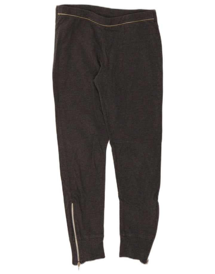 Champion Womens Crop Leggings UK 12 Medium Grey Flecked Bomuld