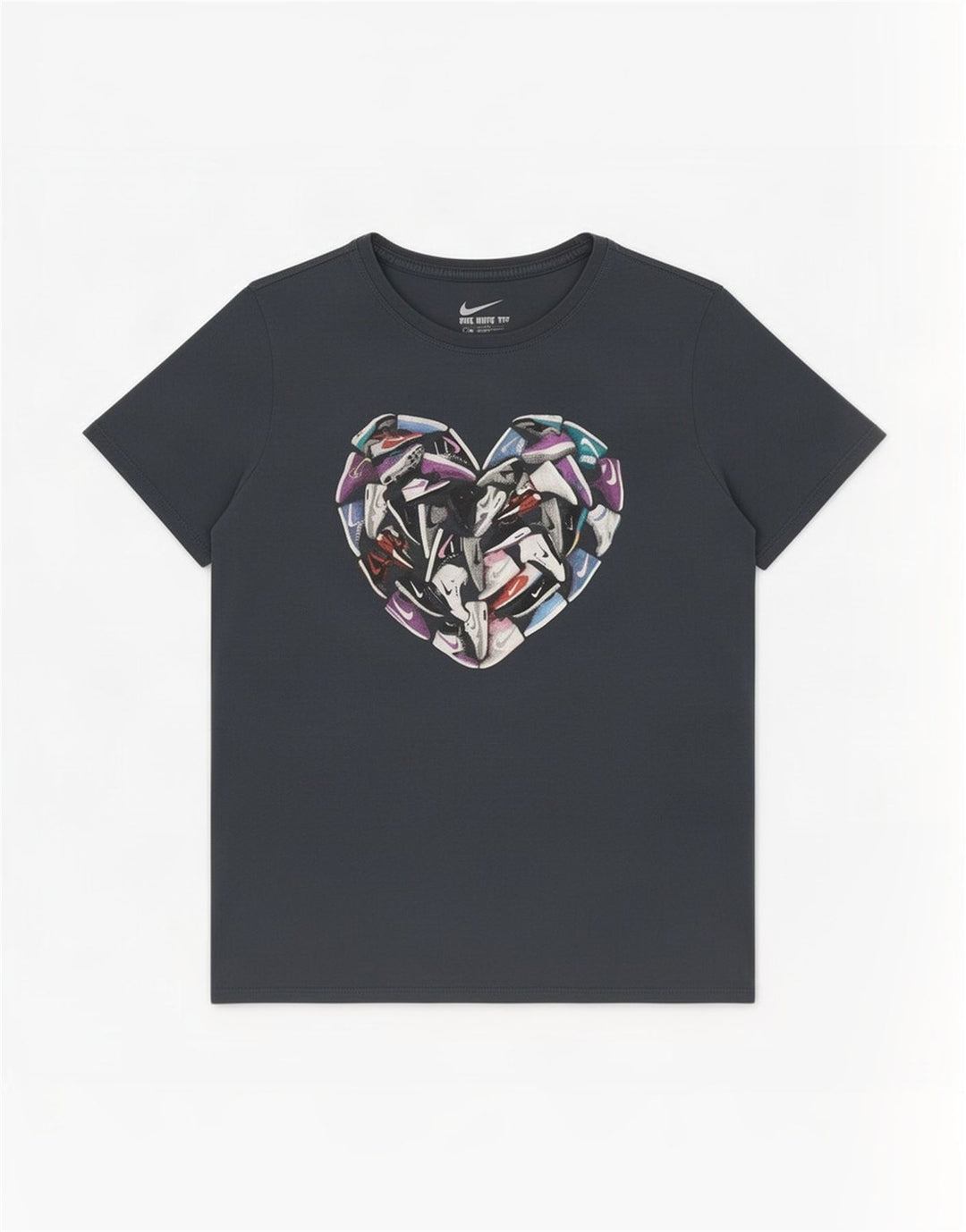 Nike grafisk T-shirt top til kvinder DK 14 Stor grå