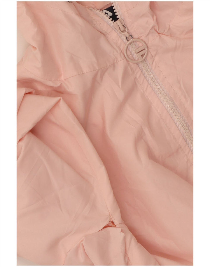 Fila Dame Hætte Oversized regnjakke UK 6 XS Pink Polyester