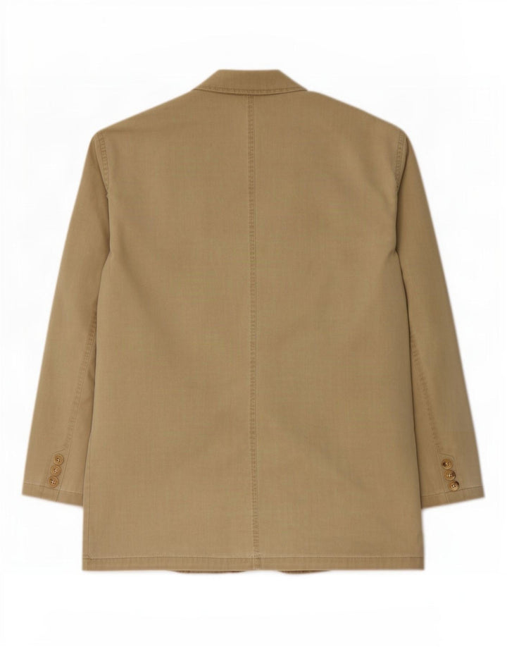 Camel Active Herre 2-knaps blazerjakke EU 50 Stor Khaki Bomuld