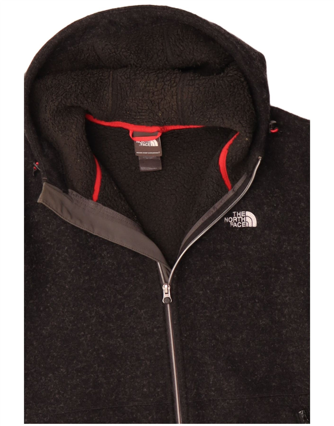 THE NORTH FACE Herre hættecardigantrøje UK 40 Large Grey Wool