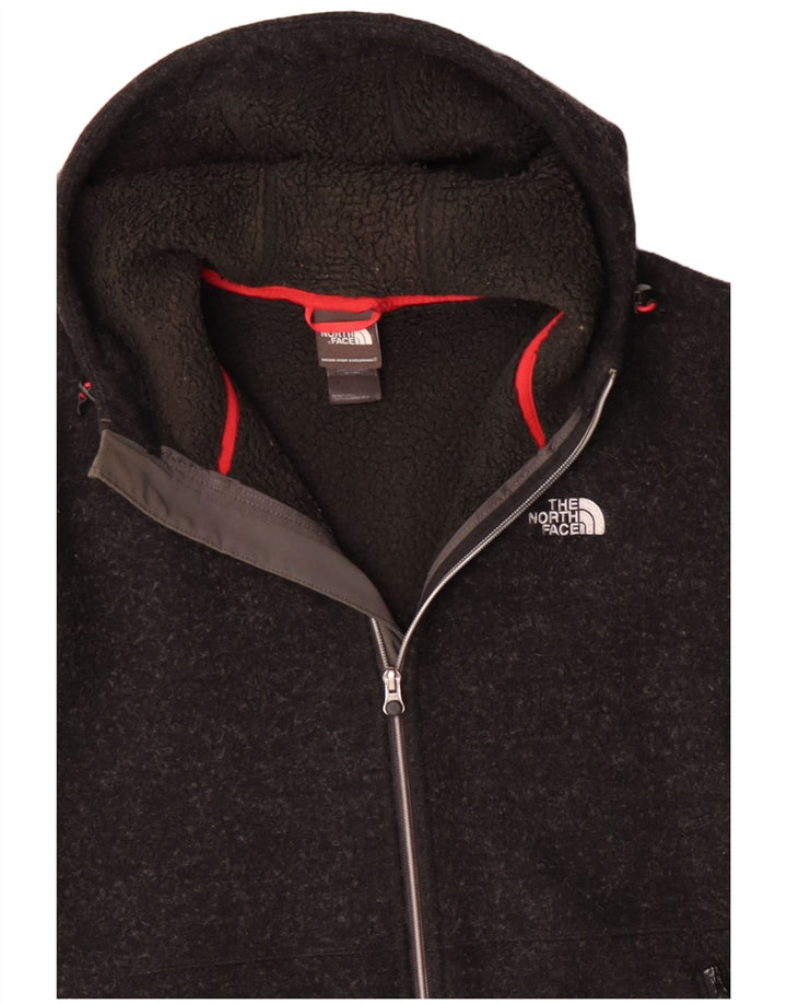 THE NORTH FACE Herre hættecardigantrøje UK 40 Large Grey Wool