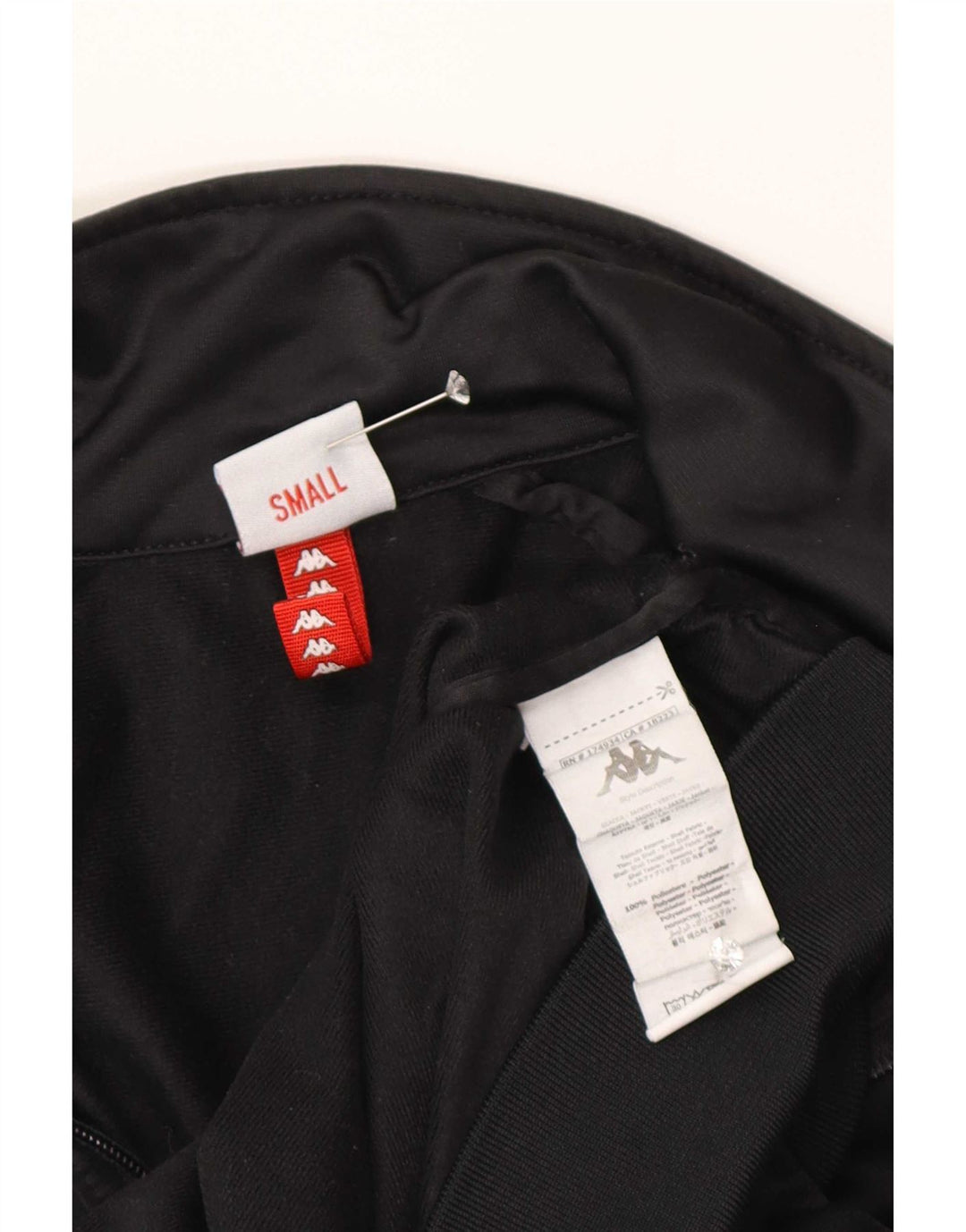 Kappa Grafisk træningsdragt topjakke til kvinder UK 10 Small Black Colourblock