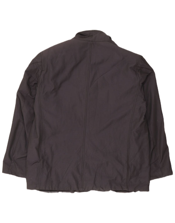 Trussardi Herre Utility Jacket IT 58 4XL Navy Blue Polyester