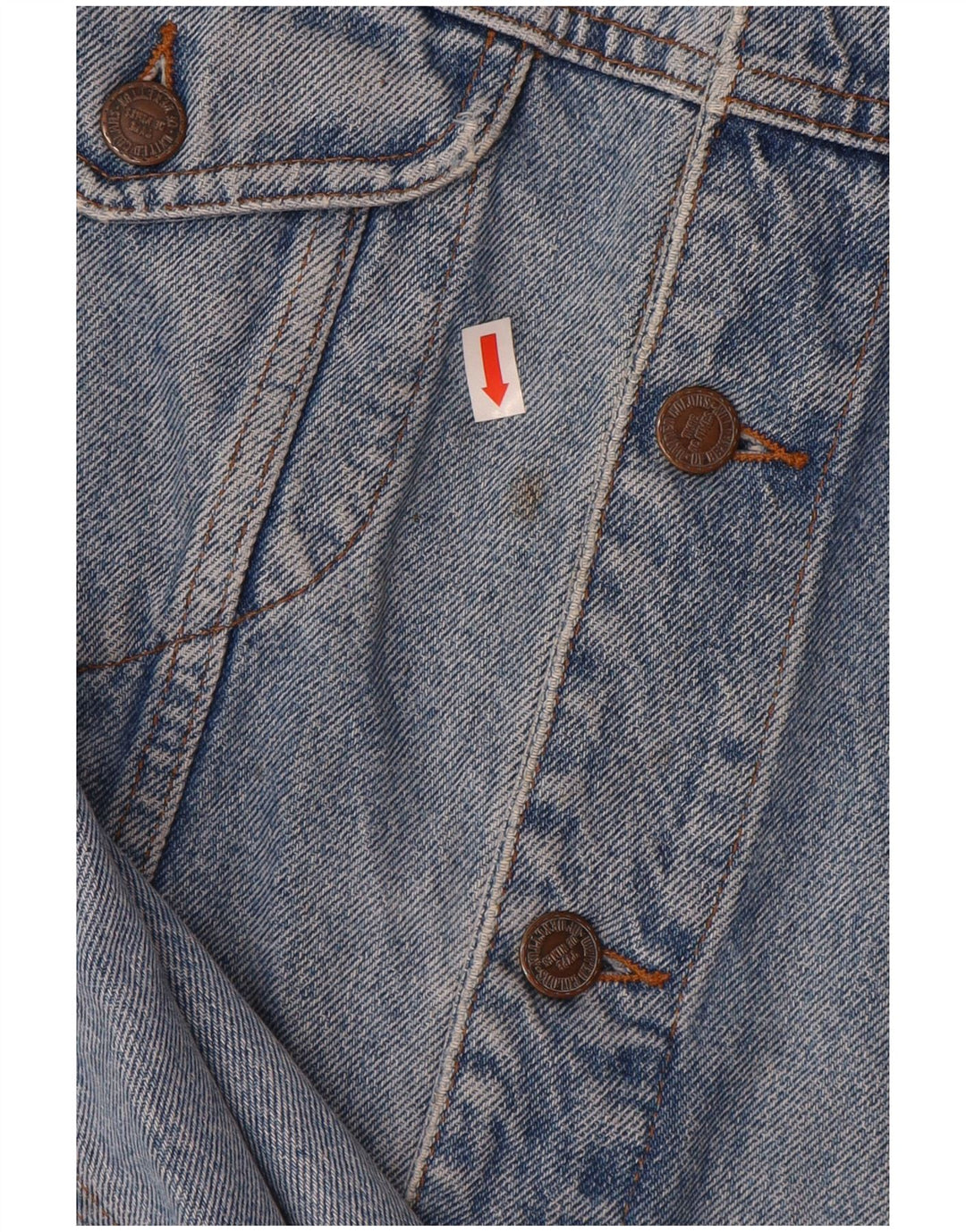 BENETTON Denimjakke til mænd IT 52 XL Blå Bomuld