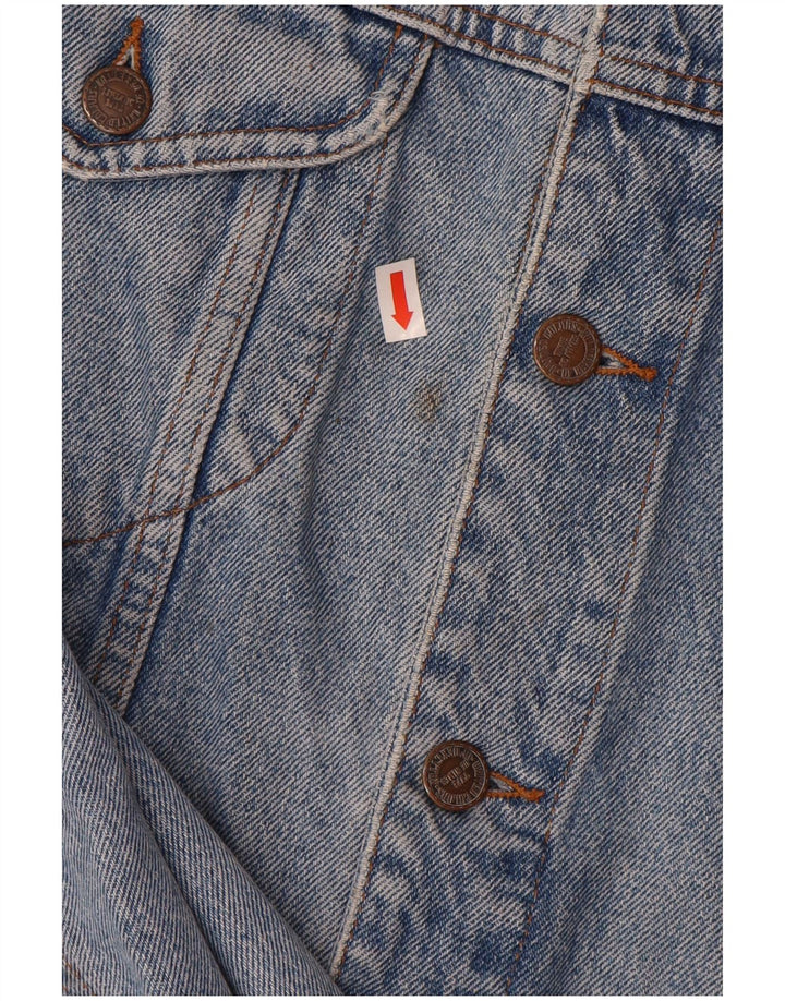 BENETTON Denimjakke til mænd IT 52 XL Blå Bomuld