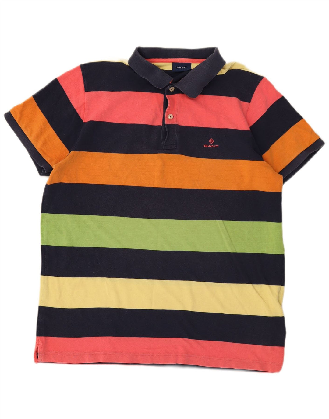 Gant Rugby Polo Shirt til mænd Stor flerfarvet stribet bomuld