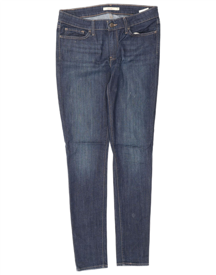 LEVI'S Womens 711 Skinny Jeans W29 L33 Blue Cotton