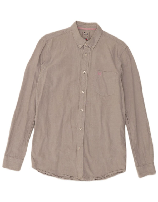 Crew Clothing Herreskjorte Medium Grå Bomuld