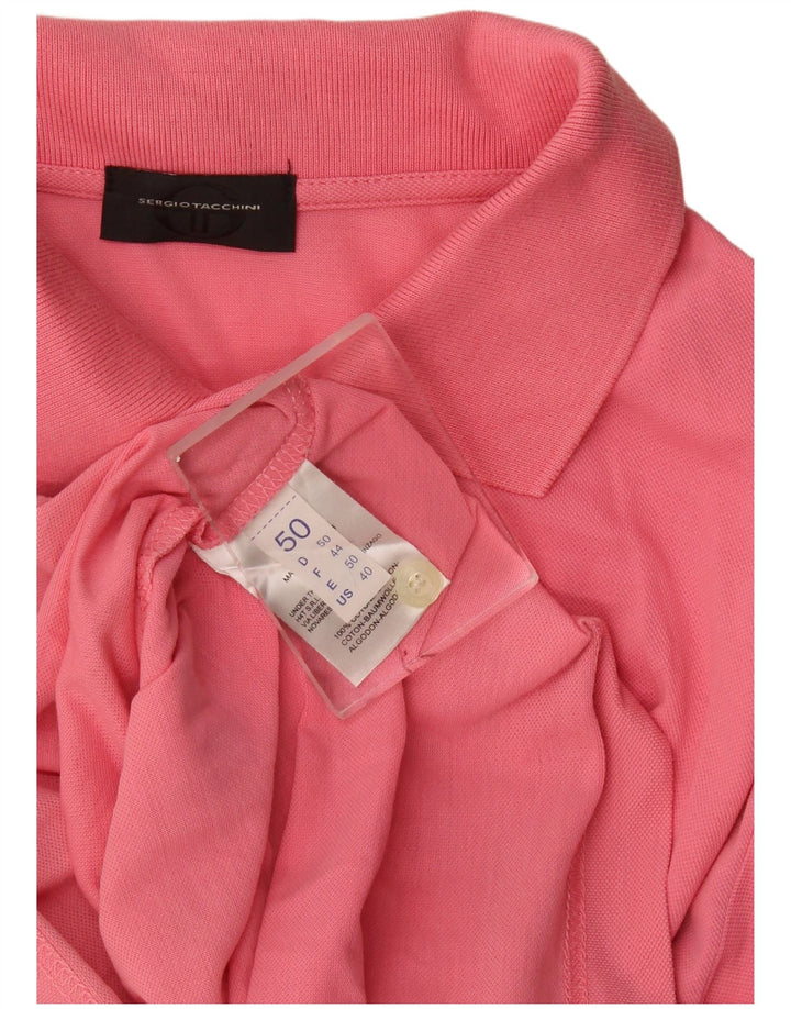 Sergio Tacchini Herre poloshirt IT 50 Medium Pink Bomuld
