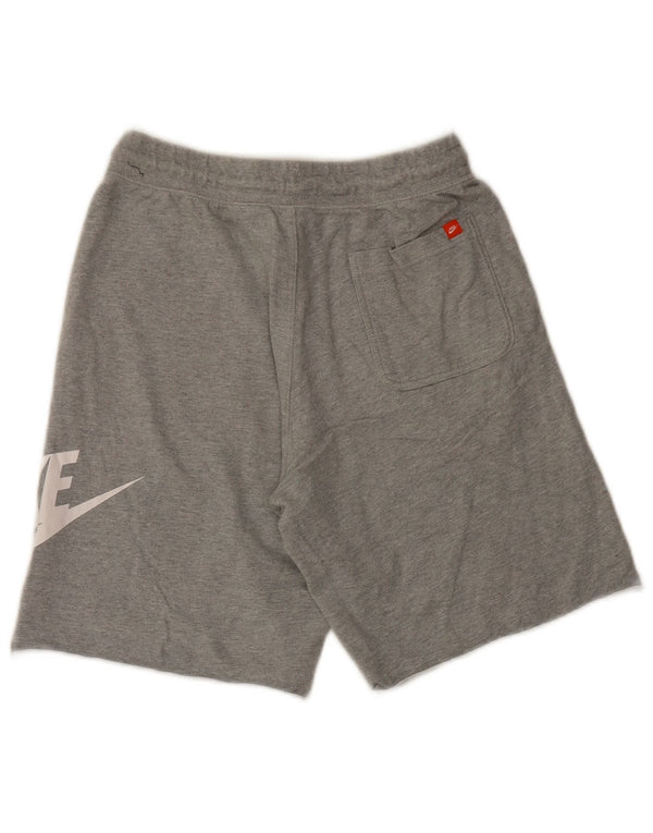 Nike grafiske sportsshorts til mænd mellemgrå flækket bomuld