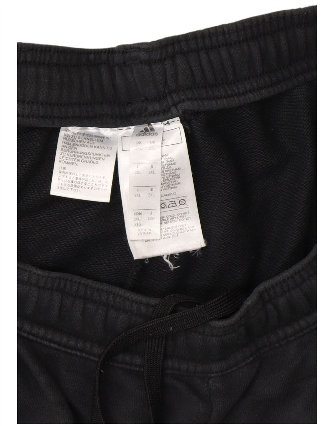 ADIDAS Træningsdragt bukser til mænd 2XL sort bomuld