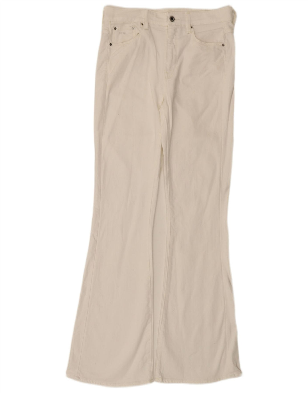 G-Star Dame 3301 Højtaljede Flared Jeans W30 L33 Hvid