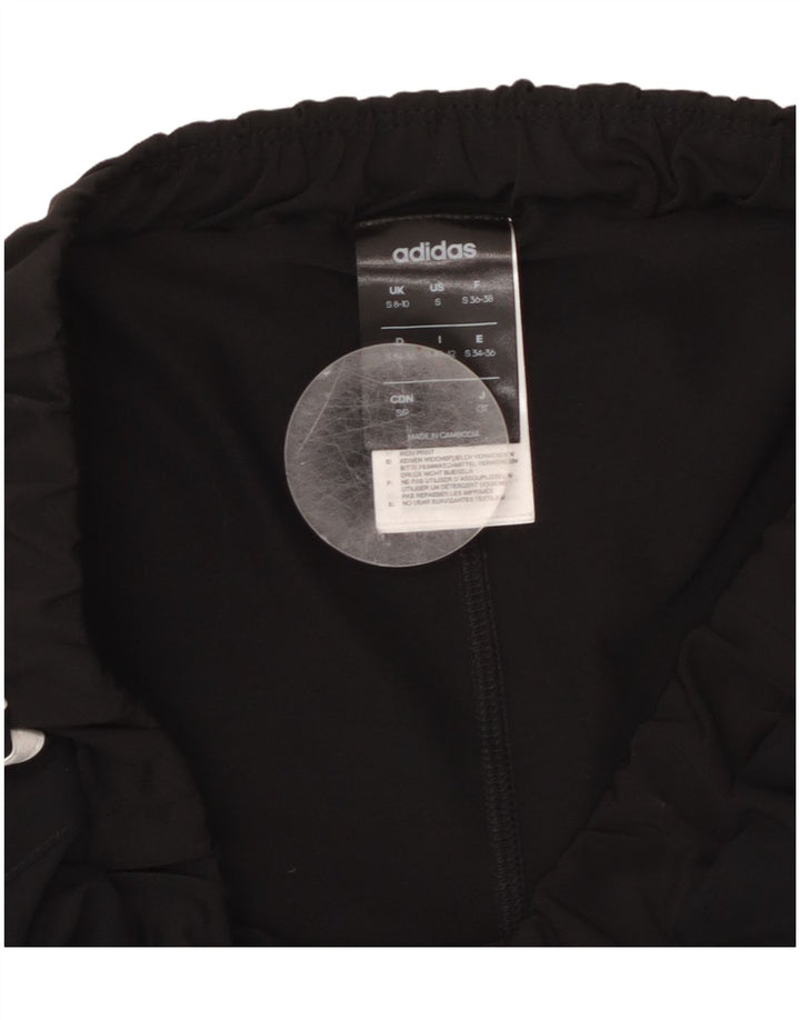 ADIDAS Climalite sportsshorts til kvinder UK 8/10 Small Black Polyester