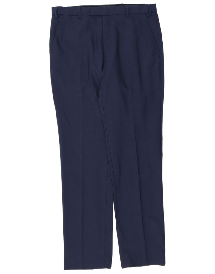 Marks & Spencer Straight Suit Bukser til mænd W34 L33 Blå
