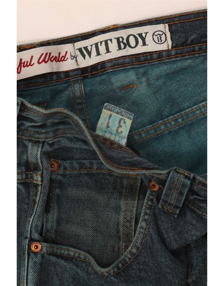 Wit Boy Herre Højtaljede tilspidsede jeans W31 L29 Blå