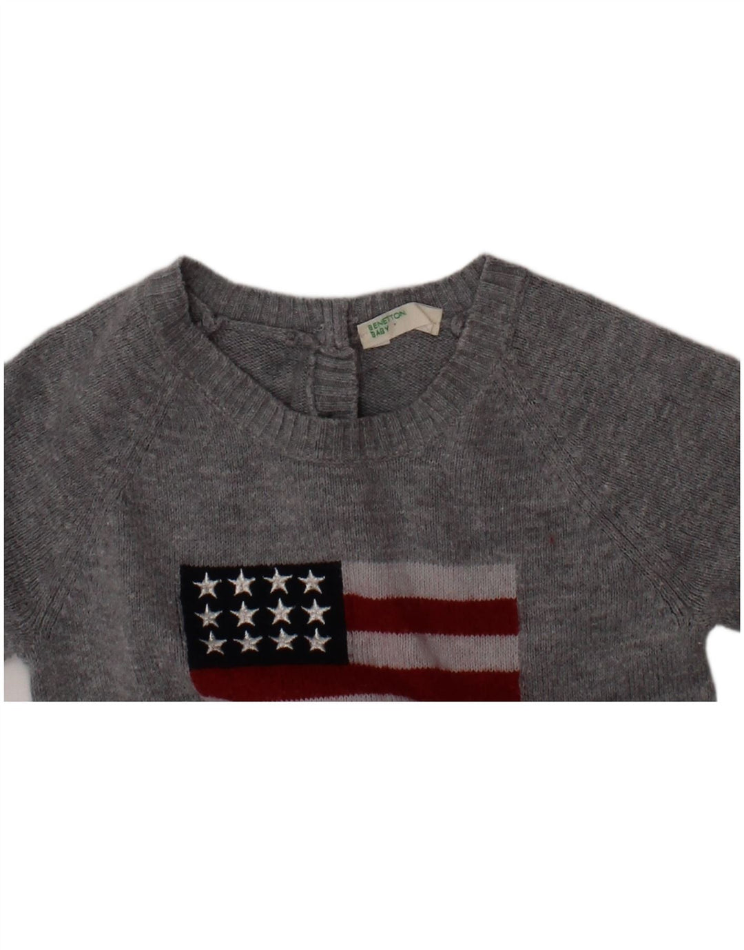 BENETTON Baby Boys Grafisk Jumpsuit 3-6 Måneder Grå