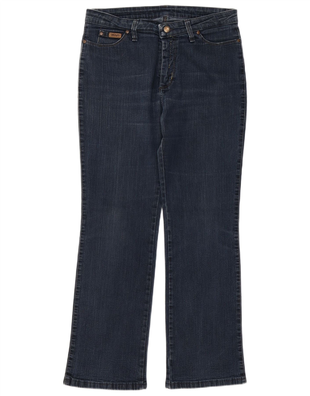 WRANGLER Dame Bootcut Jeans W32 L30 Blå Bomuld