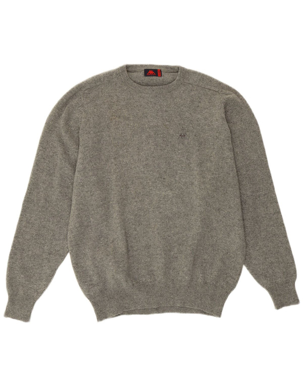 Kappa Herre Crew Neck Jumper Sweater XL Grå Uld