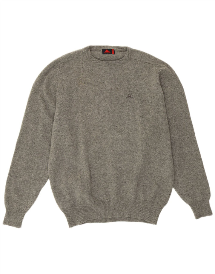 Kappa Herre Crew Neck Jumper Sweater XL Grå Uld