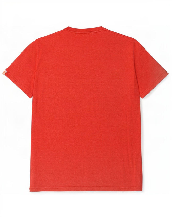 Superdry Grafisk T-shirt top til mænd, stor rød polyester