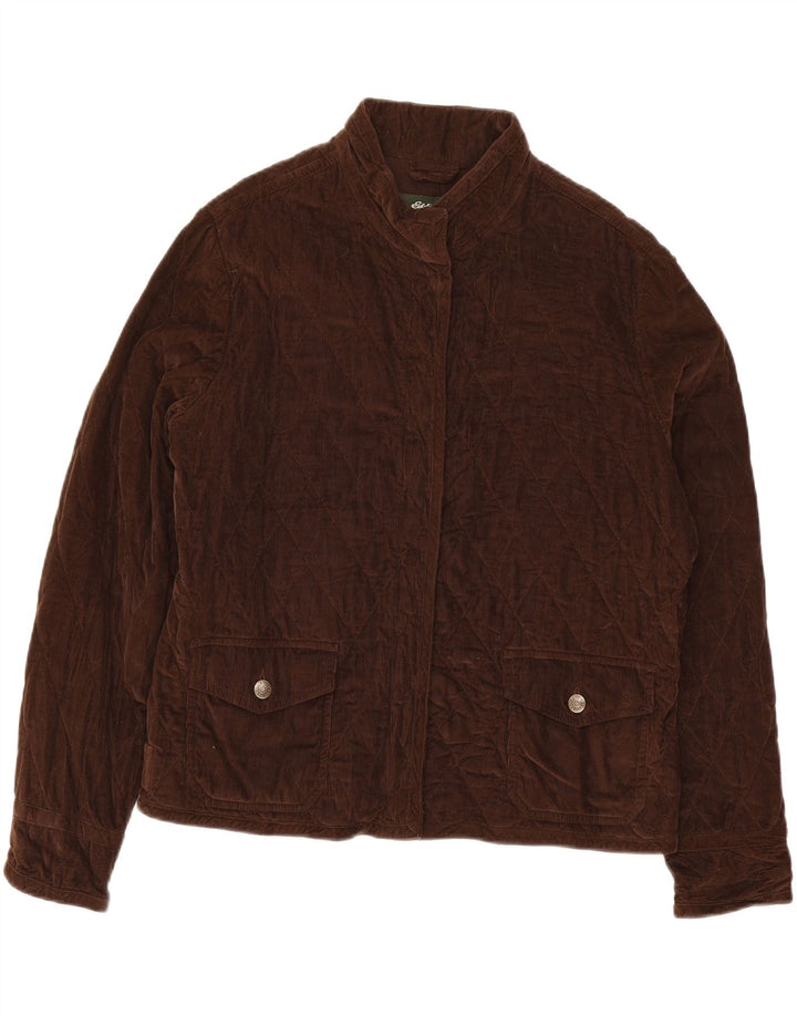 EDDIE BAUER Womens Corduroy Jacket UK 18 XL Brown Cotton Vintage Eddie Bauer and Second-Hand Eddie Bauer from Messina Hembry 