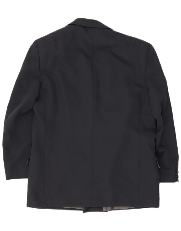 Renato Cavalli Herre Double Breasted Blazer Jacket UK 38 Medium Navy Blue