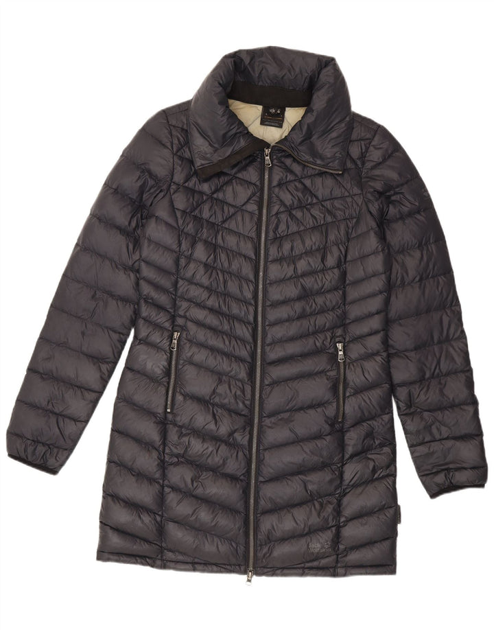 Jack Wolfskin Dame Polstret Frakke UK 8/10 Small Grey Polyamide