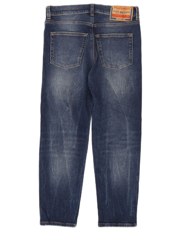 Diesel Boys Distressed Straight Jeans 13-14 år W30 L26 Blue Cotton