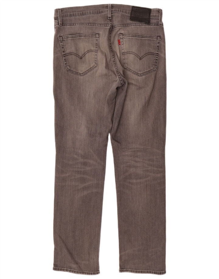 Levi's Straight Jeans til mænd W34 L30 Grå bomuld