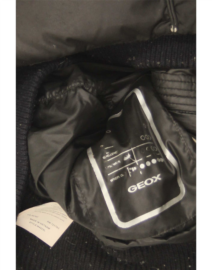 Geox polstret jakke til kvinder UK 8 Lille sort polyester