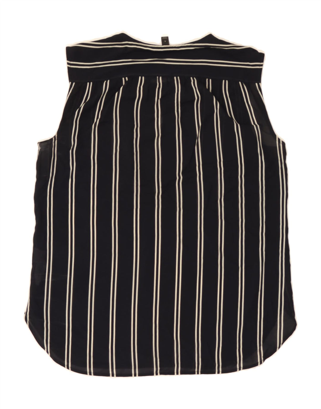 J. CREW Womens Sleeveless Blouse Top UK 8 Small Navy Blue Striped Vintage J. Crew and Second-Hand J. Crew from Messina Hembry 
