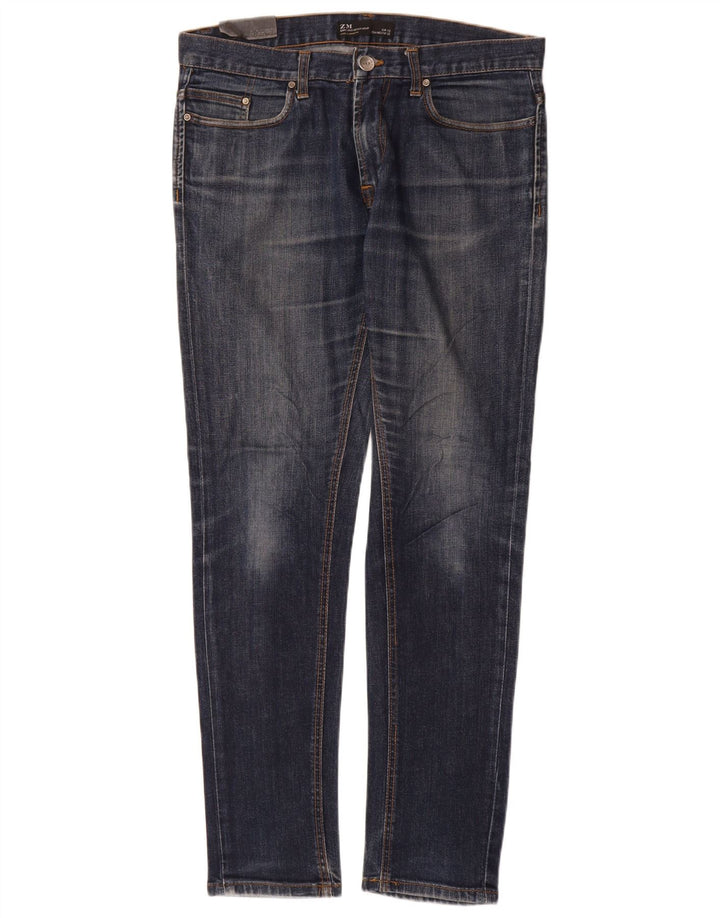 Zara Herre Slim Jeans EU 42 Large W32 L32 Blå