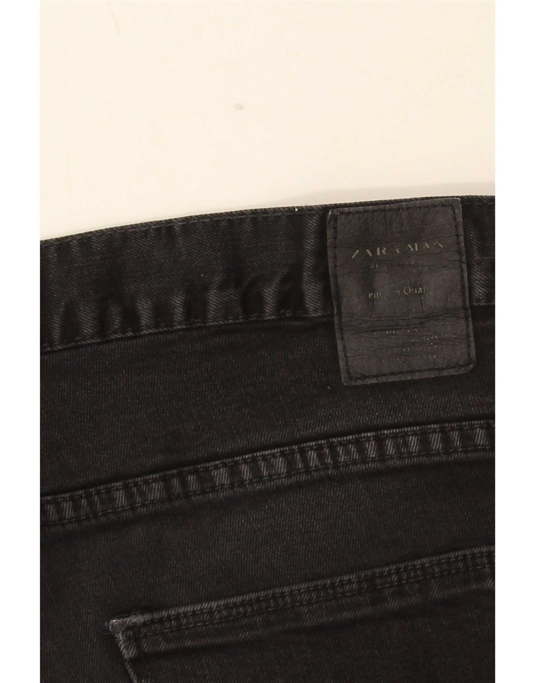 Zara Herre Slim Jeans EU 44 Large W34 L31 Sort