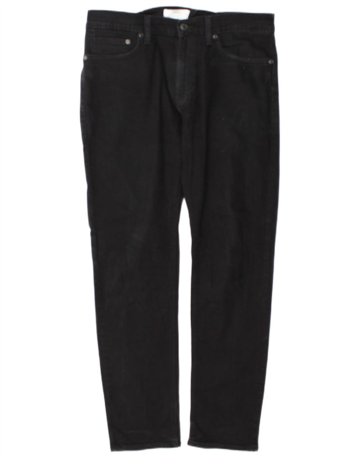 Marks & Spencer Herre Slim Jeans W34 L31 Sort Bomuld